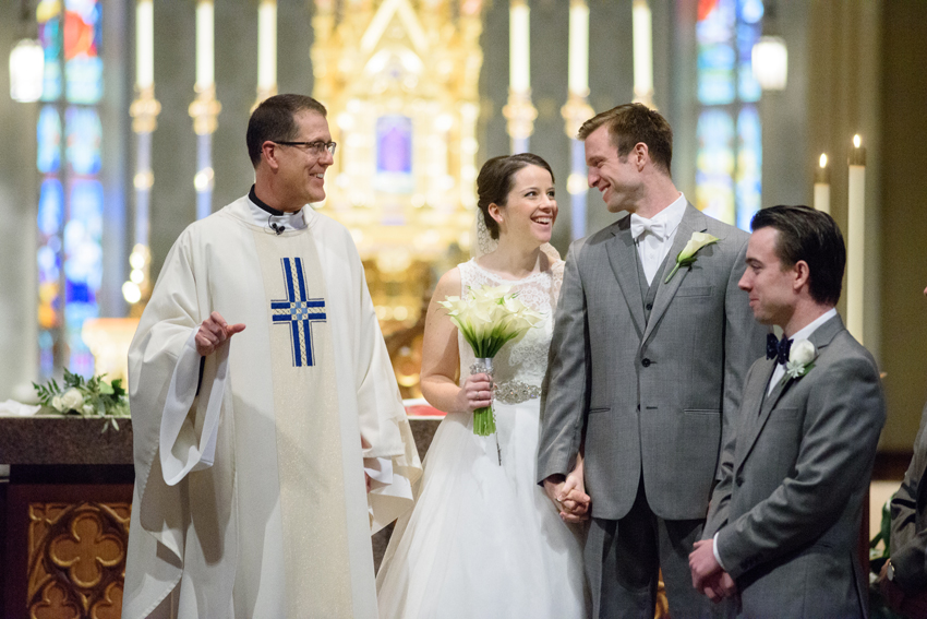 University of Notre Dame Basilica of the Sacred Heart Winter Wed