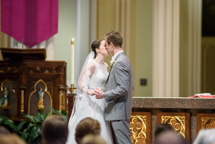 University of Notre Dame Basilica of the Sacred Heart Winter Wed