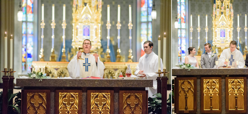 University of Notre Dame Basilica of the Sacred Heart Winter Wed