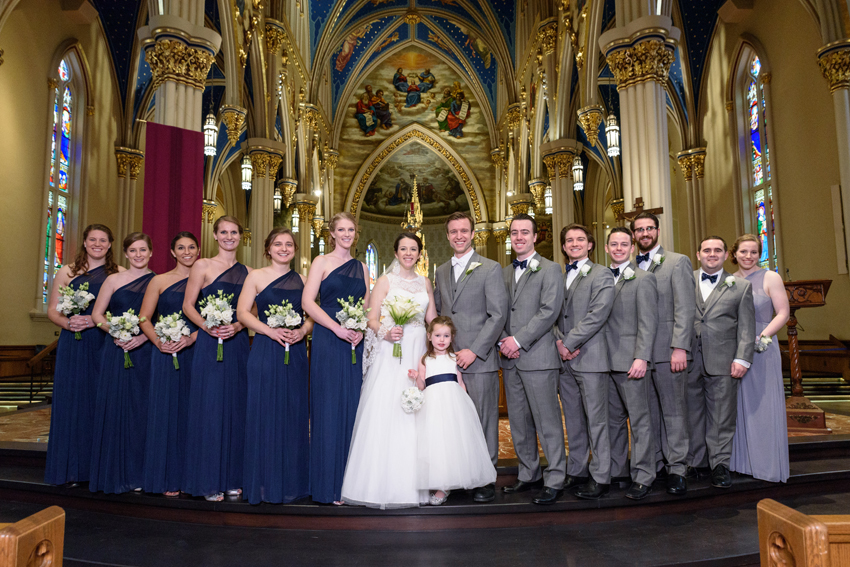 University of Notre Dame Basilica of the Sacred Heart Winter Wed