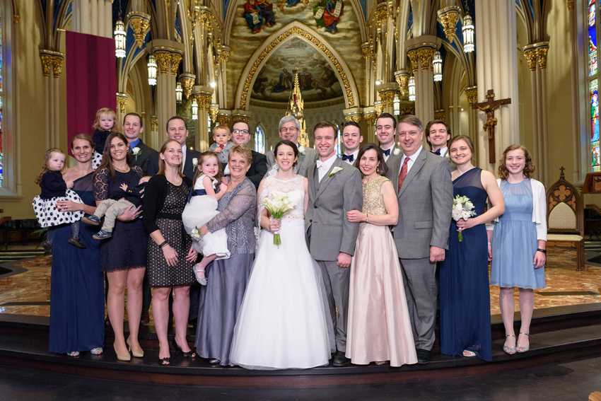 University of Notre Dame Basilica of the Sacred Heart Winter Wed