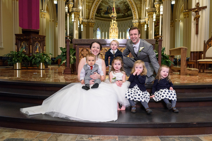 University of Notre Dame Basilica of the Sacred Heart Winter Wed