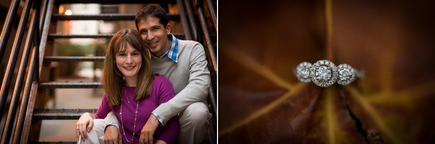 Downtown South Bend Fall Engagement Photos