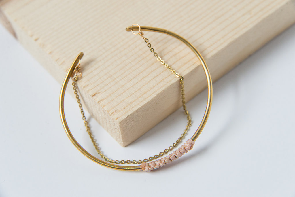 THREADED CUFF IN BLUSH | $18.00 Photo Courtesy of Wild Flower Roots