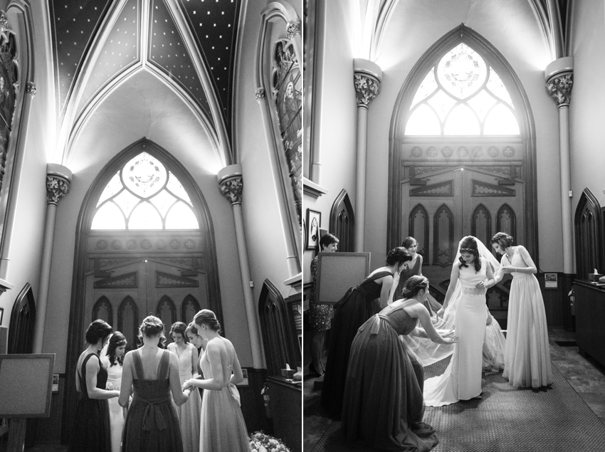 Basilica of the Sacred Heart Notre Dame Morris Inn Wedding