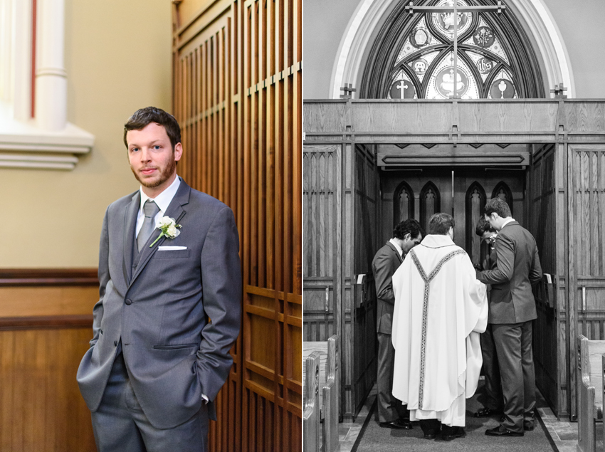 Basilica of the Sacred Heart Notre Dame Morris Inn Wedding