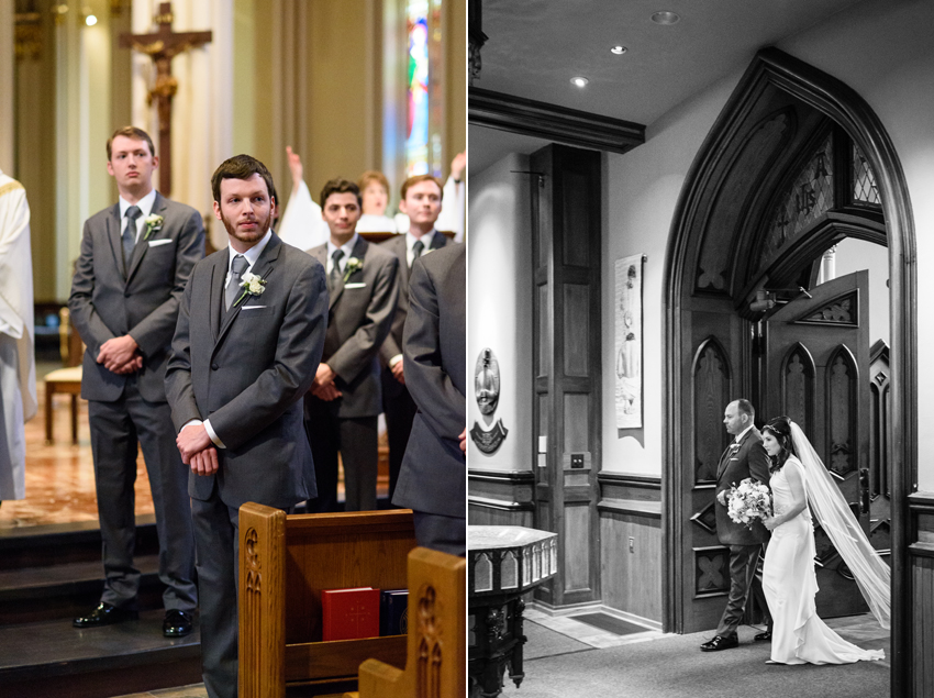 Basilica of the Sacred Heart Notre Dame Morris Inn Wedding