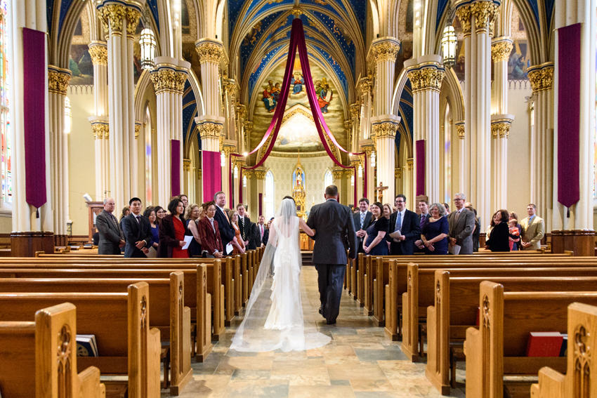 Basilica of the Sacred Heart Notre Dame Morris Inn Wedding