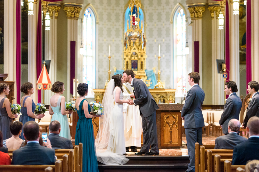 Basilica of the Sacred Heart Notre Dame Morris Inn Wedding