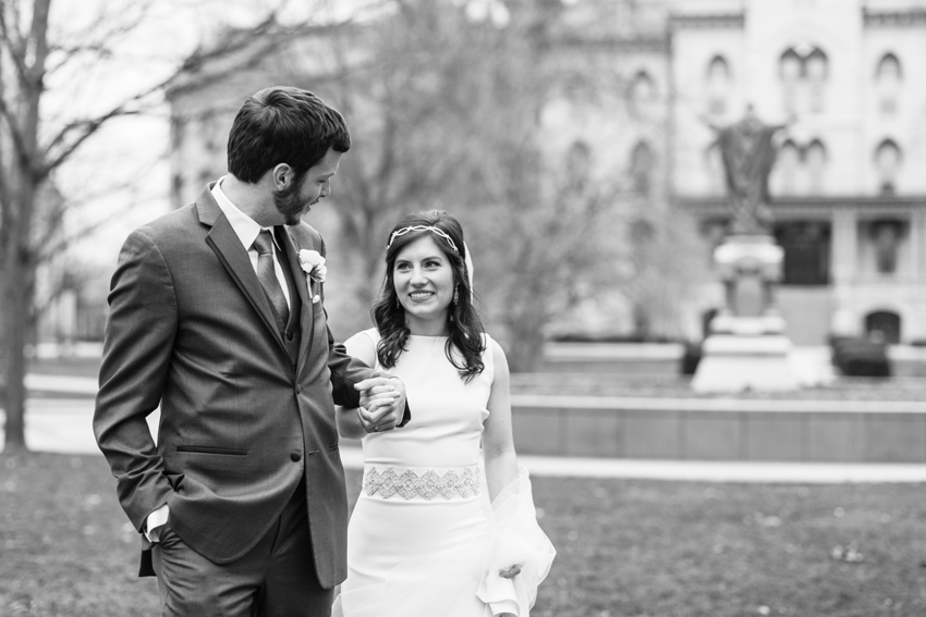 Basilica of the Sacred Heart Notre Dame Morris Inn Wedding