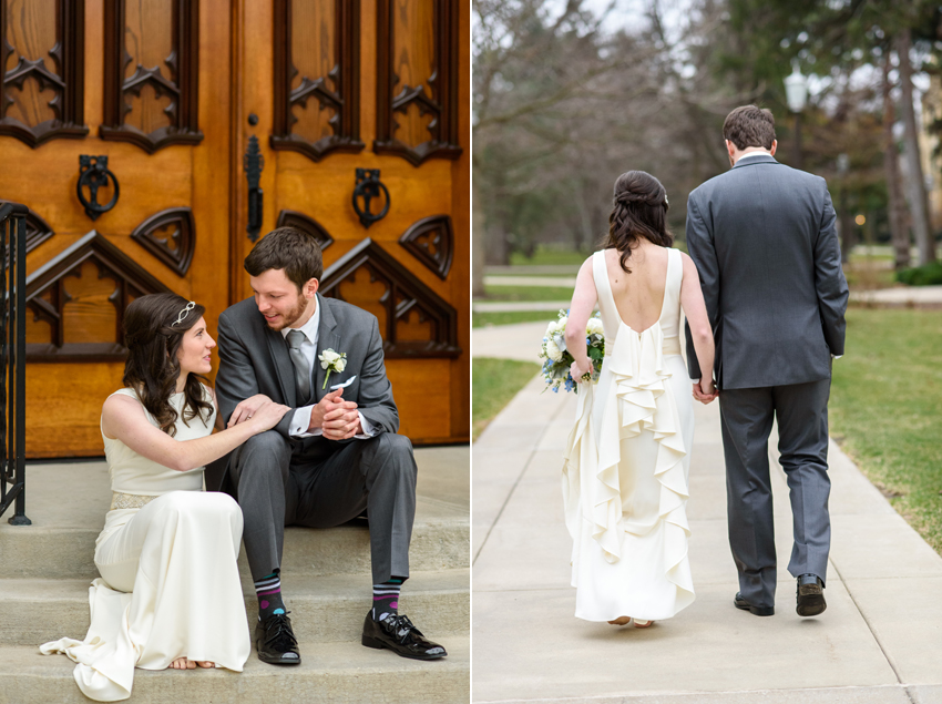 Basilica of the Sacred Heart Notre Dame Morris Inn Wedding