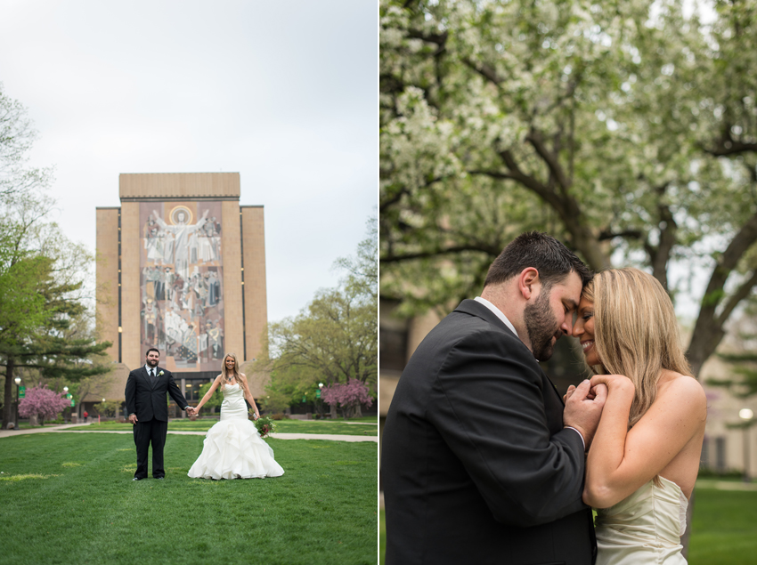 University of Notre Dame Spring Anniversary Session Photos