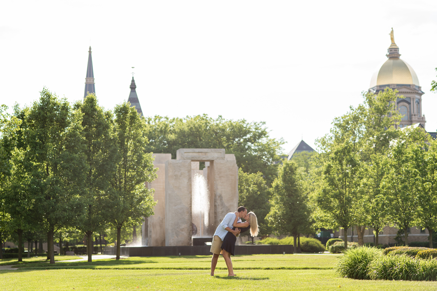 University of Notre Dame Spring Engagement Session Photos