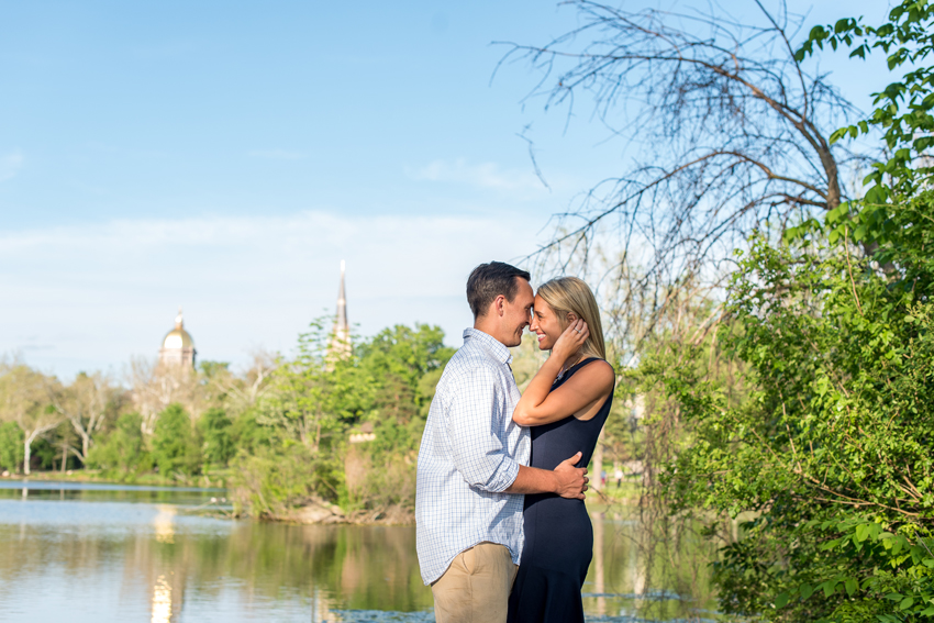 University of Notre Dame Spring Engagement Session Photos