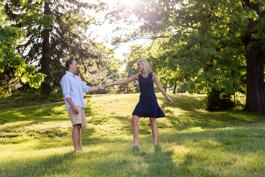 University of Notre Dame Spring Engagement Session Photos