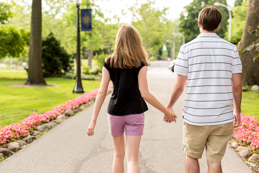 University of Notre Dame Summer Engagement Session Photos