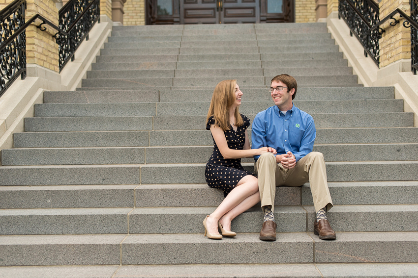 University of Notre Dame Summer Engagement Session Photos