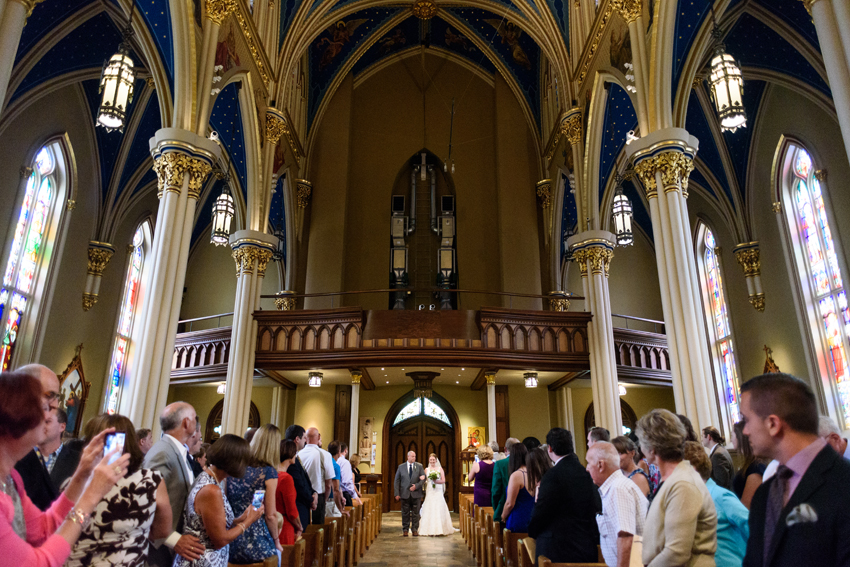 Basilica of the Sacred Heart at Notre Dame Morris Inn Summer Wed