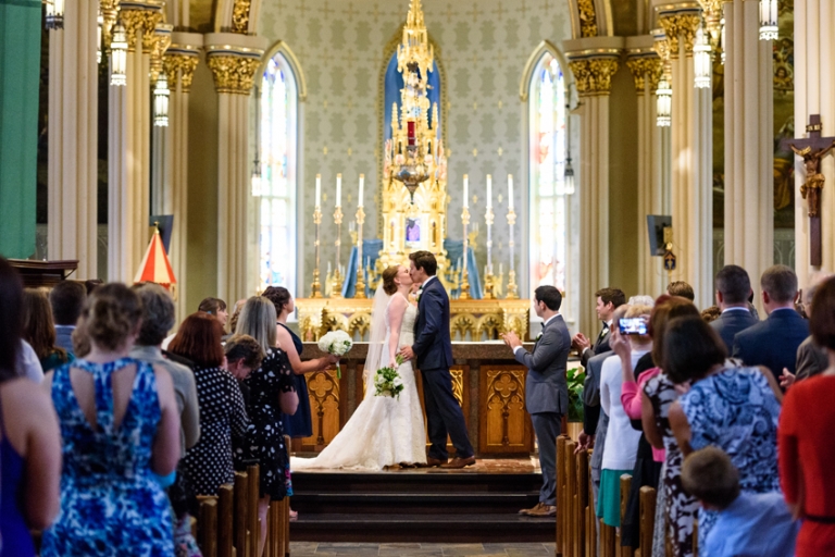 Basilica of the Sacred Heart Notre Dame Wedding : Liz & Tim