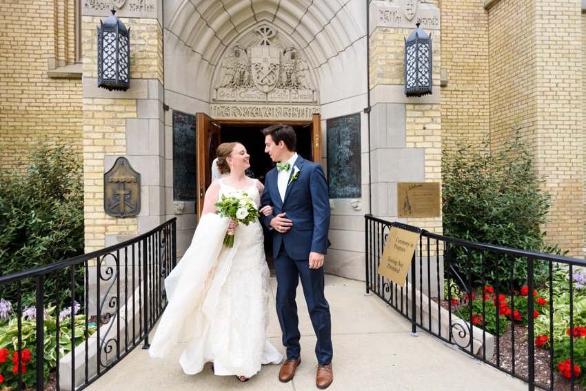 Basilica of the Sacred Heart at Notre Dame Morris Inn Summer Wed