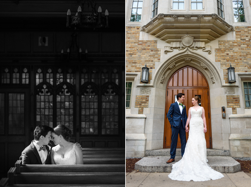 Basilica of the Sacred Heart at Notre Dame Morris Inn Summer Wed