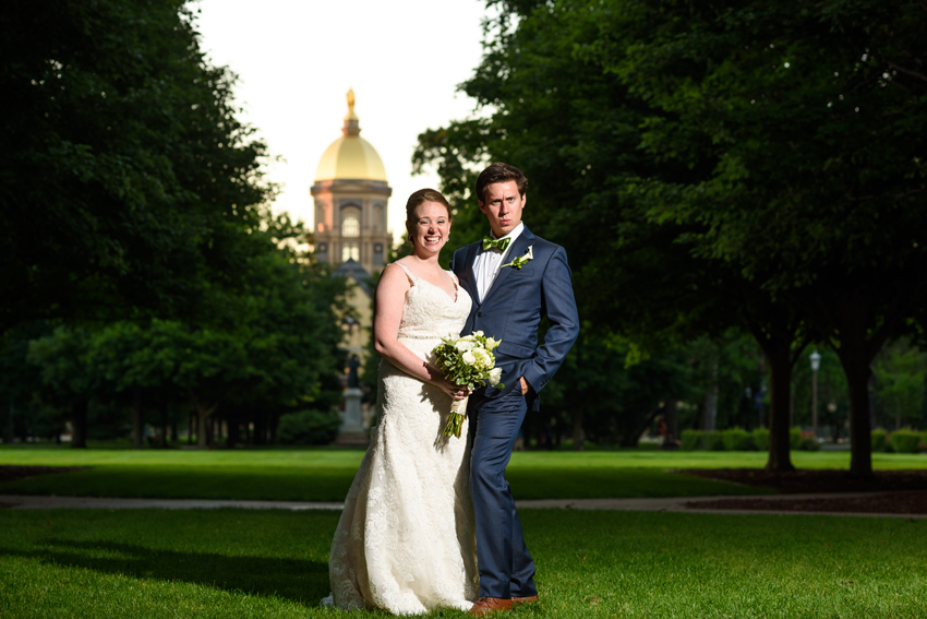 Basilica of the Sacred Heart at Notre Dame Morris Inn Summer Wed