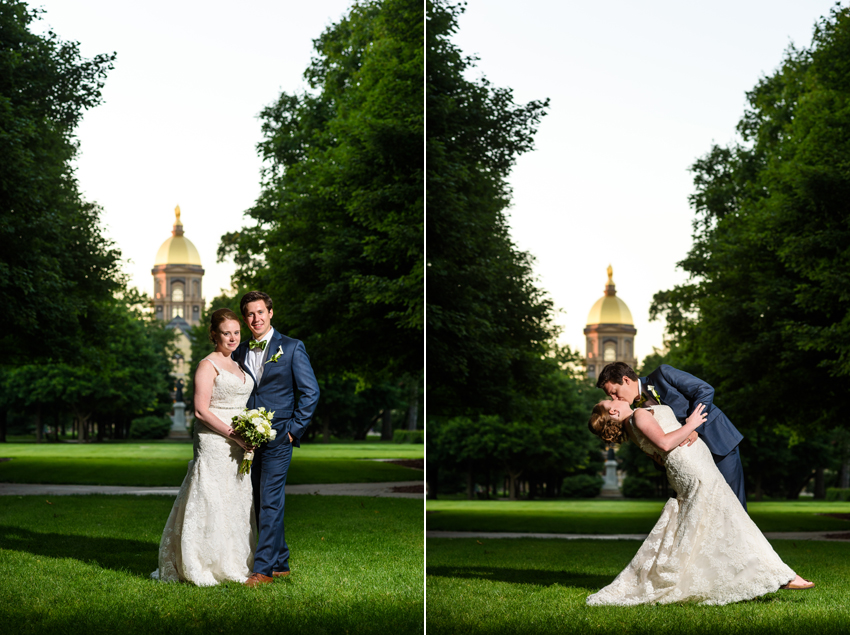 Basilica of the Sacred Heart at Notre Dame Morris Inn Summer Wed