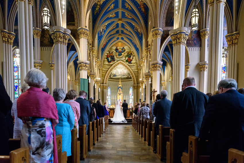 Basilica of the Sacred Heart at Notre Dame Morris Inn Summer Wed