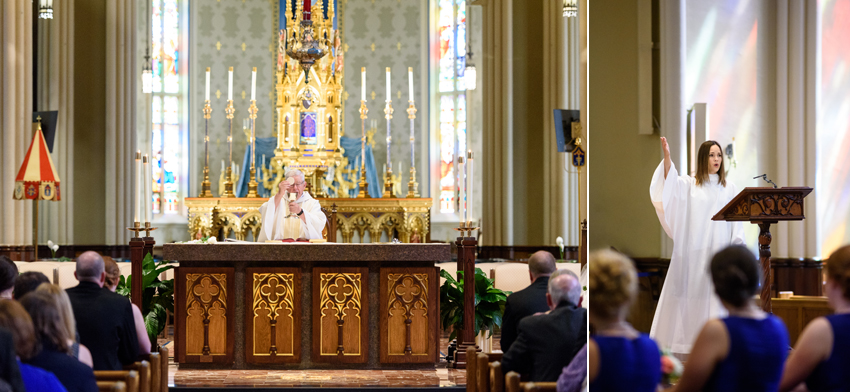 Basilica of the Sacred Heart at Notre Dame Morris Inn Summer Wed