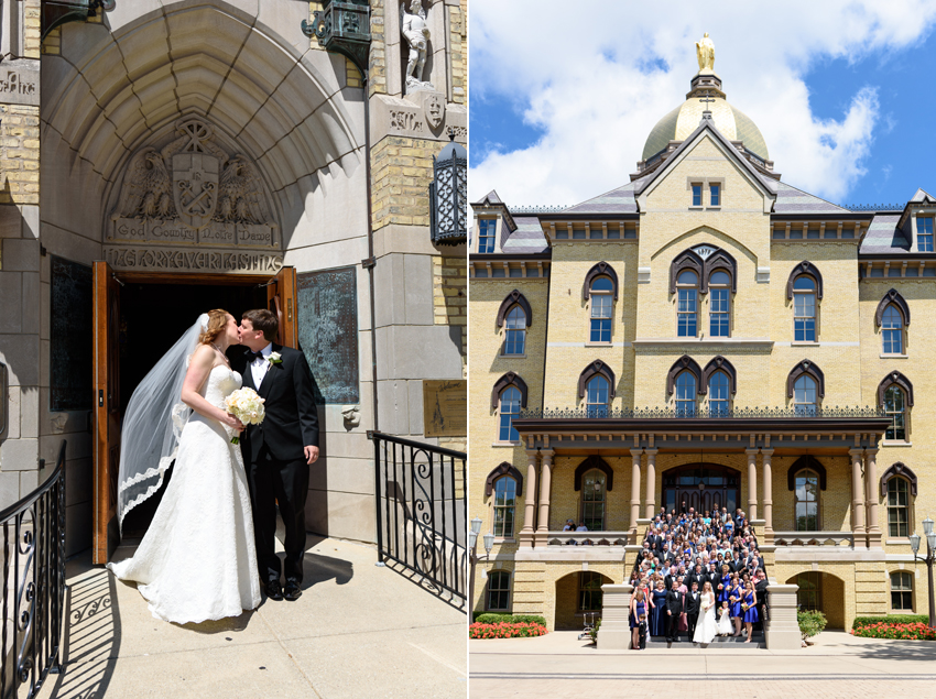 Basilica of the Sacred Heart at Notre Dame Morris Inn Summer Wed