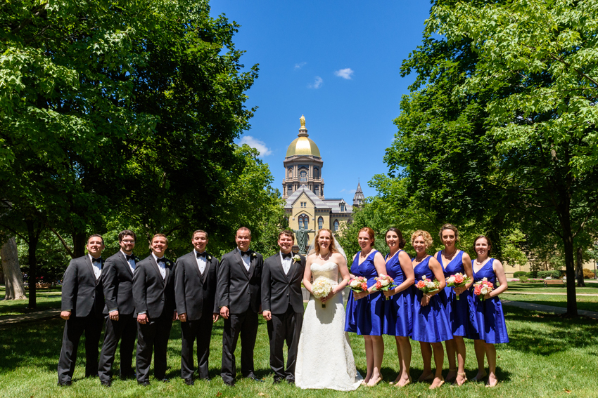 Basilica of the Sacred Heart at Notre Dame Morris Inn Summer Wed