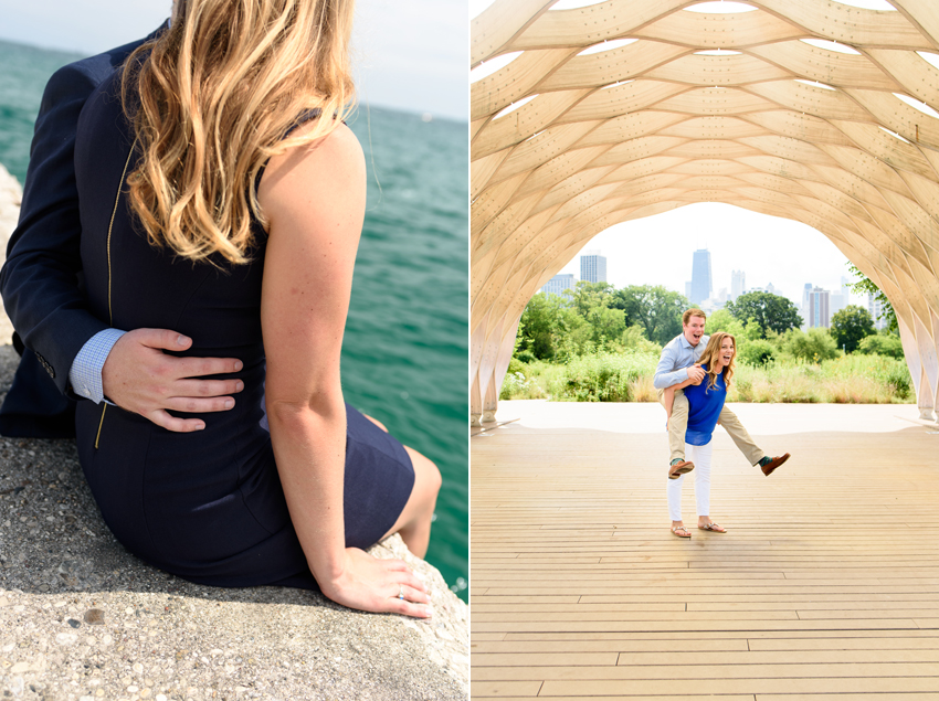 Chicago South Pond Lincon Park Engagement Photos