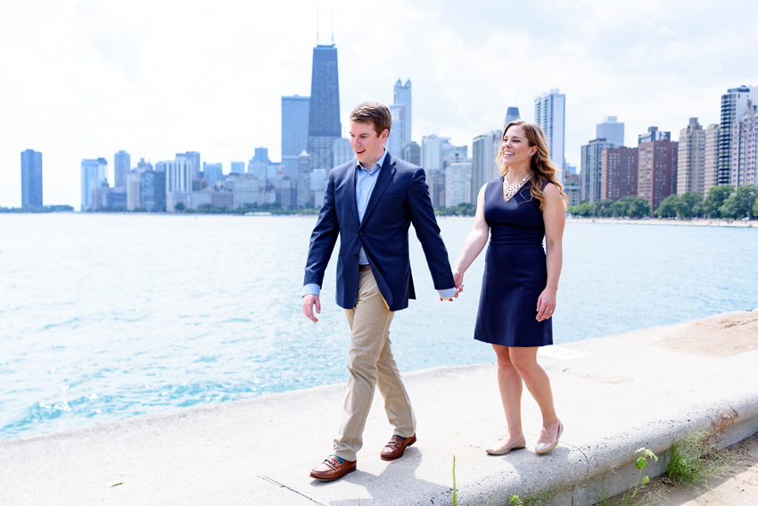 Chicago South Pond Lincon Park Engagement Photos