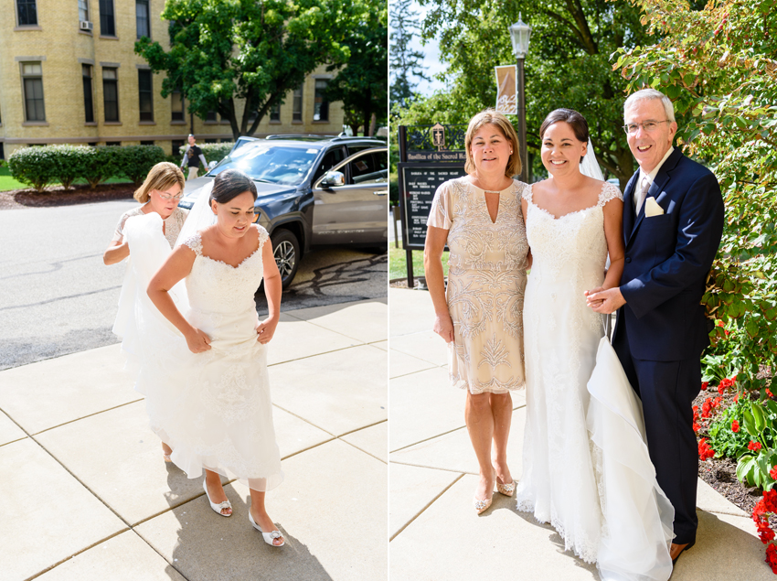 University Notre Dame Basilica South Bend Country Club Fall Wedd