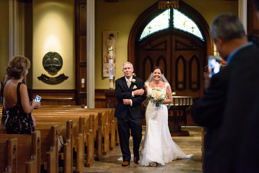 University Notre Dame Basilica South Bend Country Club Fall Wedd