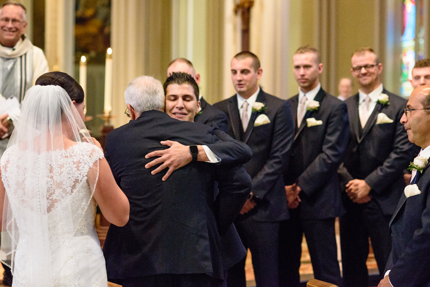 University Notre Dame Basilica South Bend Country Club Fall Wedd