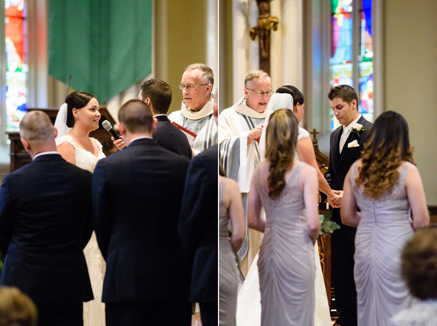 University Notre Dame Basilica South Bend Country Club Fall Wedd