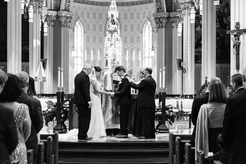 University Notre Dame Basilica South Bend Country Club Fall Wedd