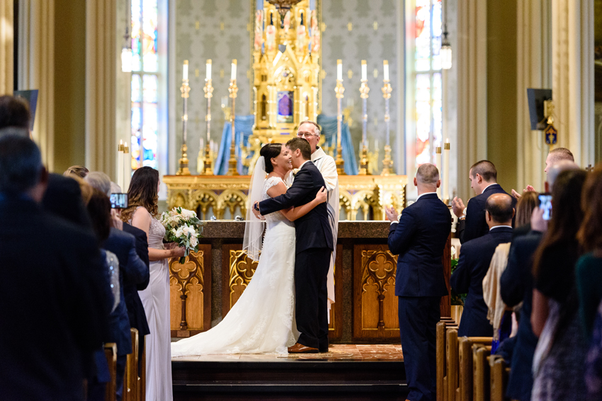 University Notre Dame Basilica South Bend Country Club Fall Wedd