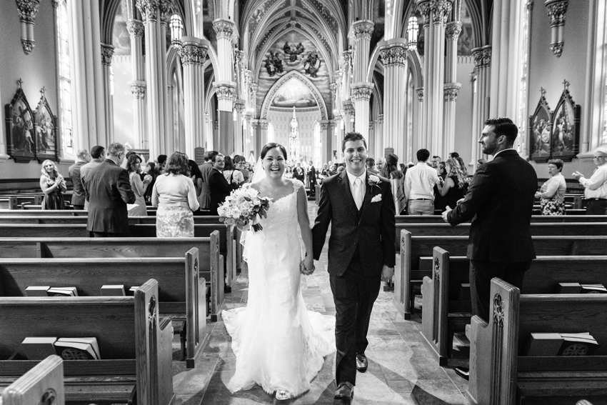 University Notre Dame Basilica South Bend Country Club Fall Wedd