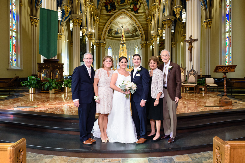 University Notre Dame Basilica South Bend Country Club Fall Wedd