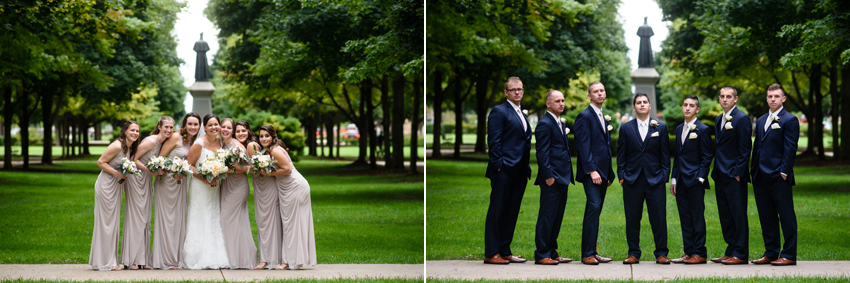 University Notre Dame Basilica South Bend Country Club Fall Wedd