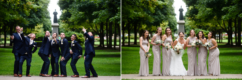 University Notre Dame Basilica South Bend Country Club Fall Wedd