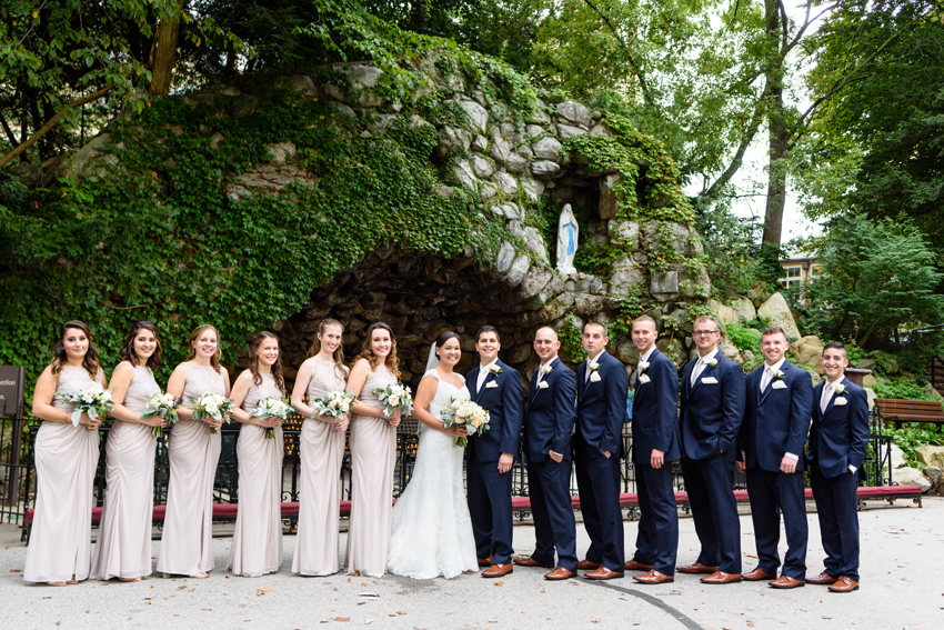 University Notre Dame Basilica South Bend Country Club Fall Wedd