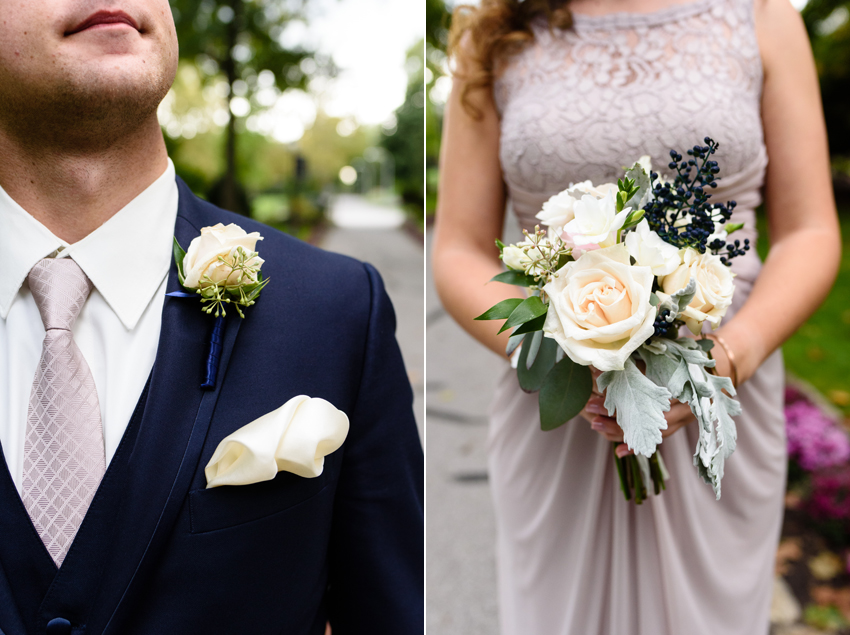 University Notre Dame Basilica South Bend Country Club Fall Wedd