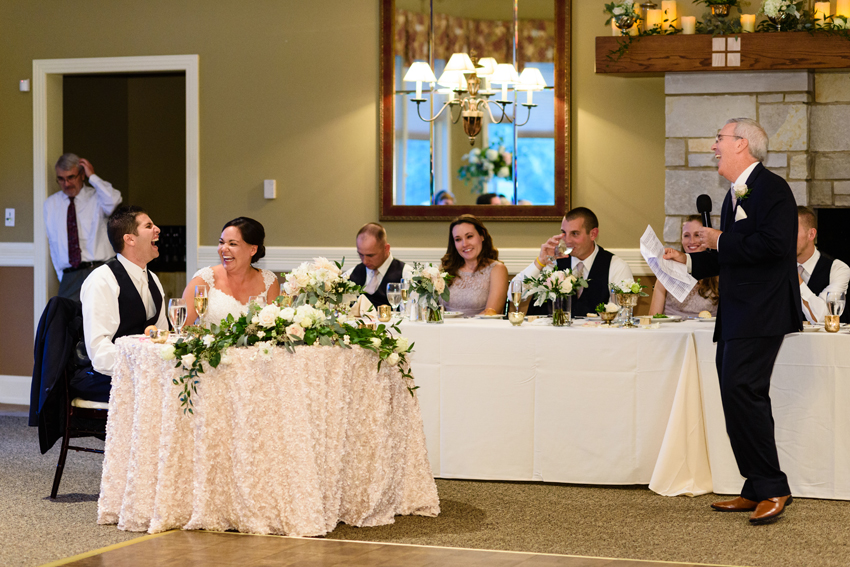 University Notre Dame Basilica South Bend Country Club Fall Wedd