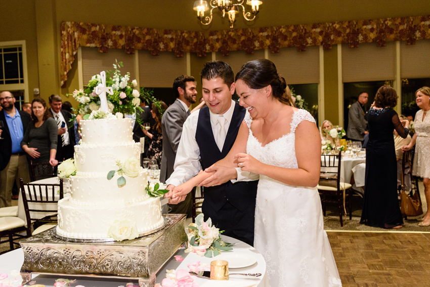 University Notre Dame Basilica South Bend Country Club Fall Wedd