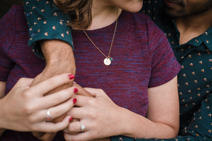 Saint Patricks Park Fall Rain Engagement Photos