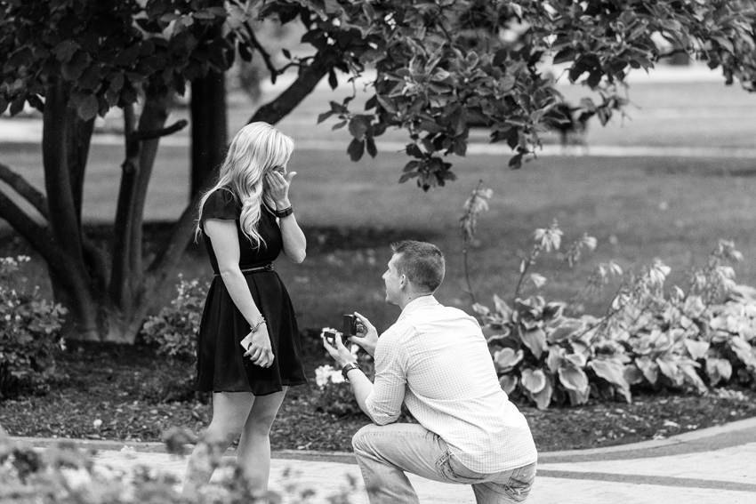 Notre Dame Fall Proposal Engagement Photos