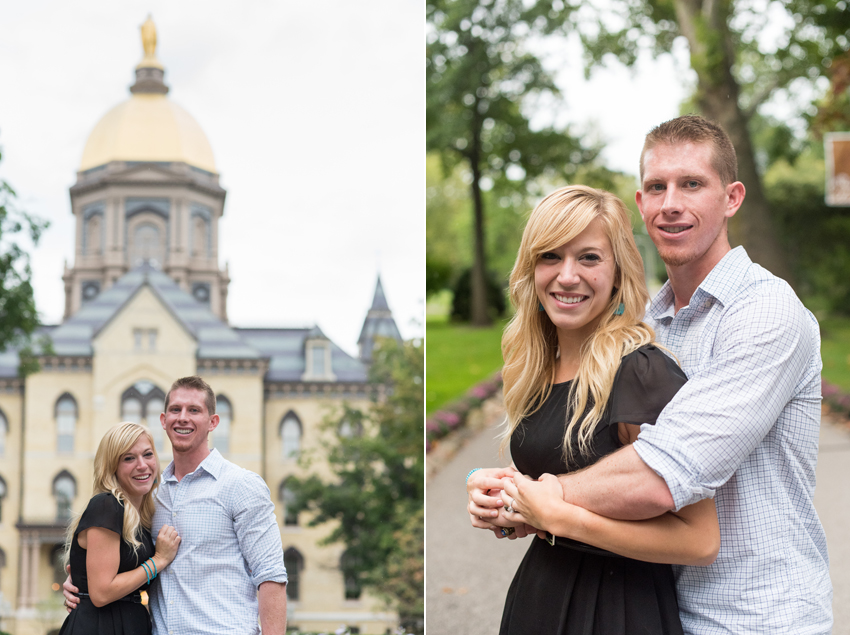 Notre Dame Fall Proposal Engagement Photos